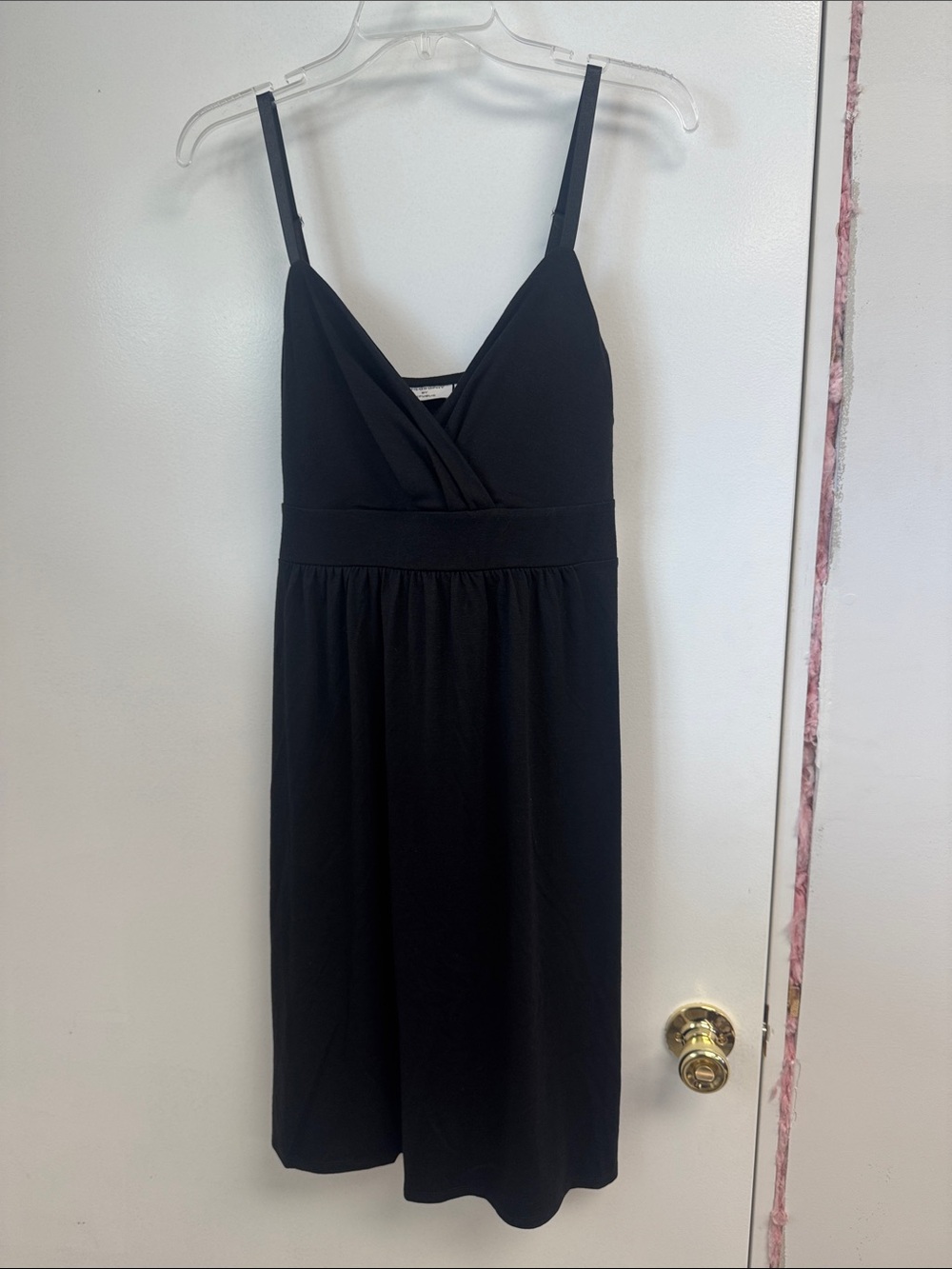 Classic Black Spaghetti Strap Dress Large NWT